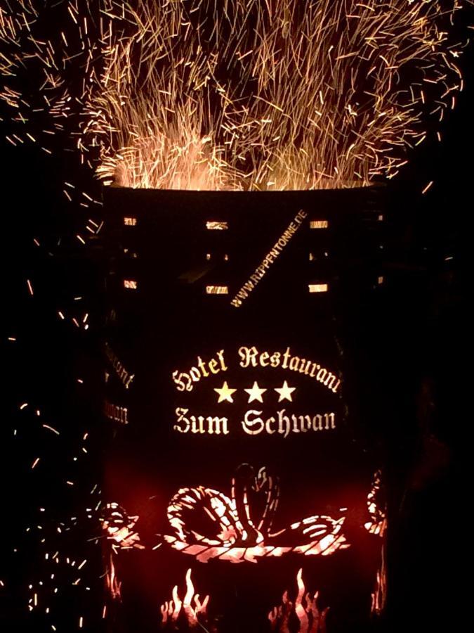 Hotel Zum Schwan Nachterstedt Bagian luar foto